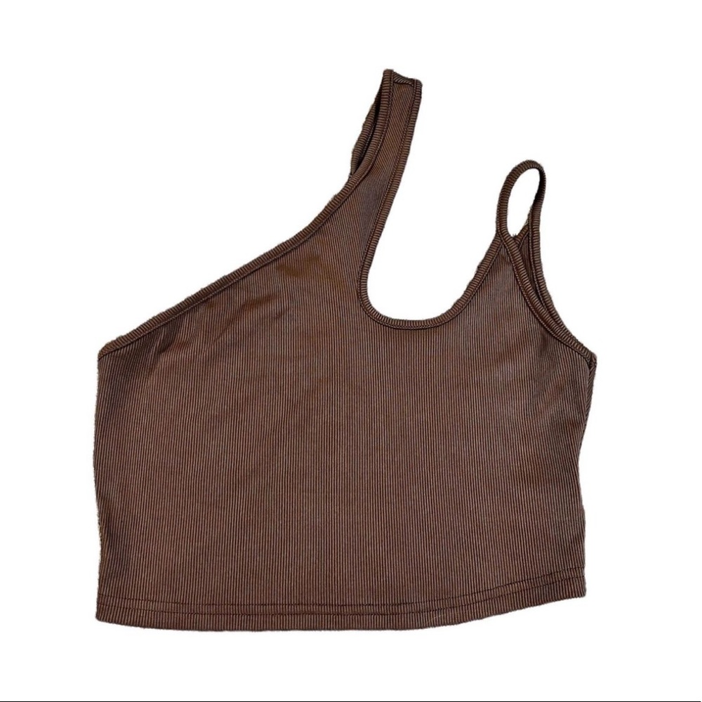 One-shoulder Crop Top